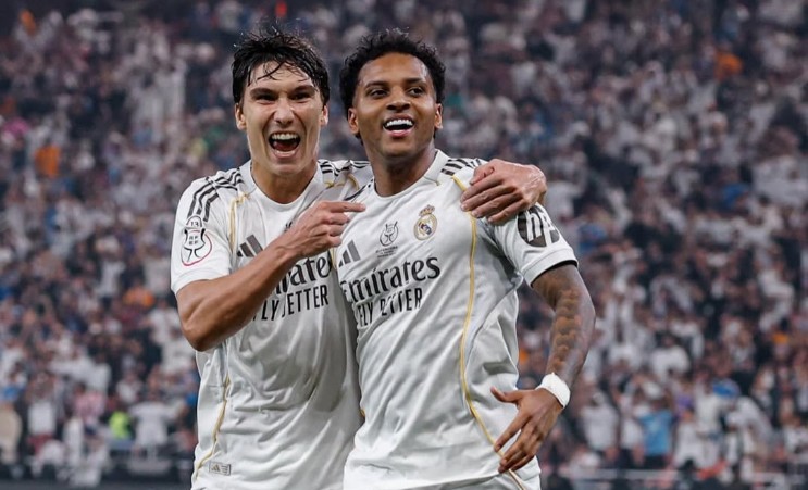 Foto instagram Real Madrid @realmadrid Foto selberasi Rodrygo dengan gonzalo garcia